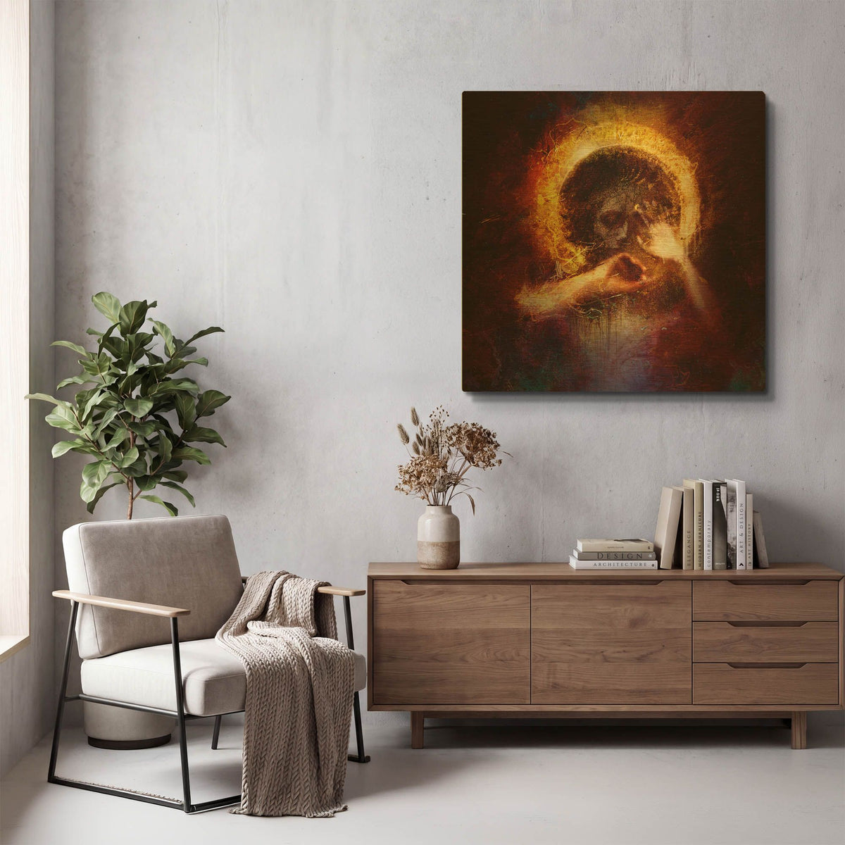 'Further' By Mario Sanchez Nevado Gold Metal Wall Art