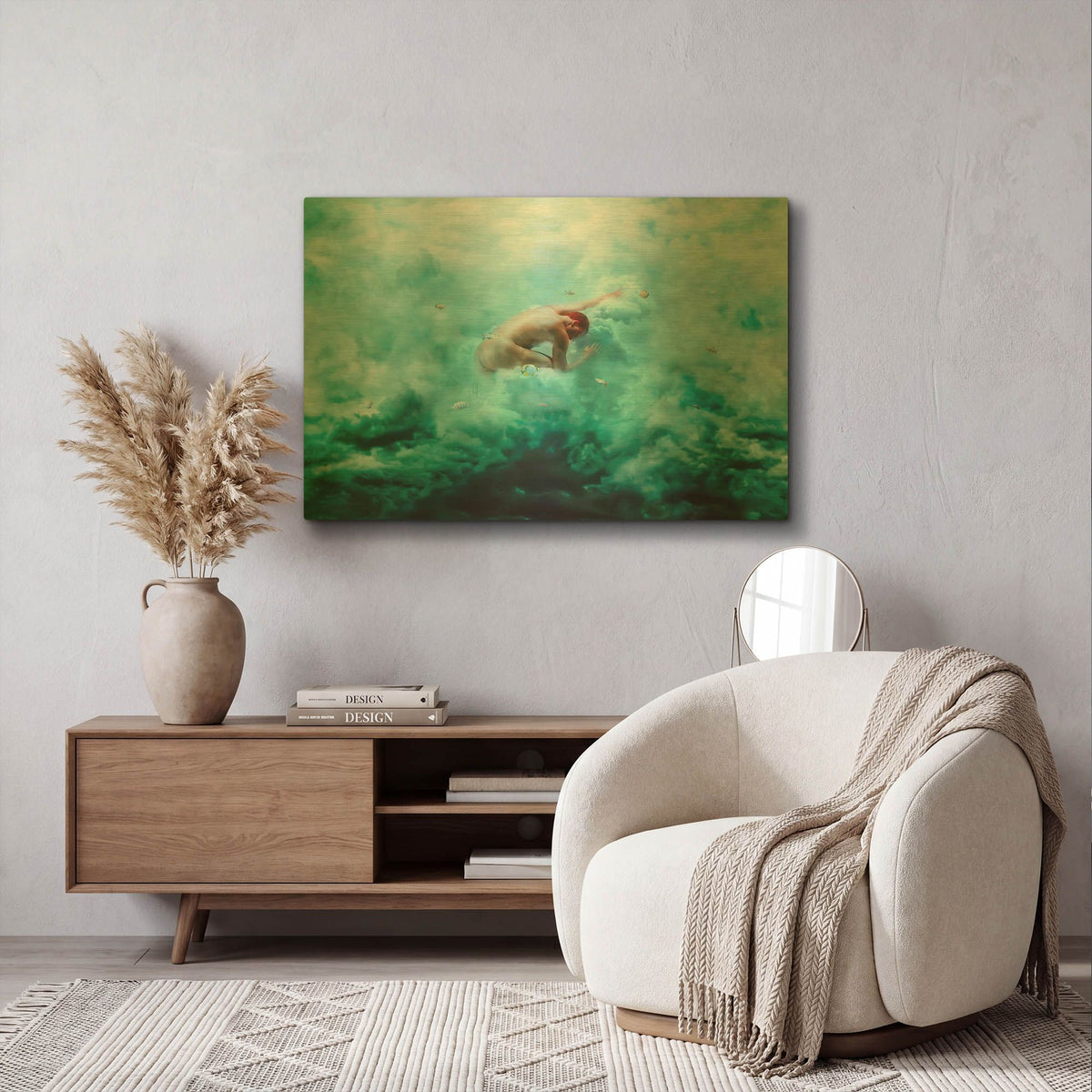 'Heaven & Alchemy' By Mario Sanchez Nevado Gold Metal Wall Art