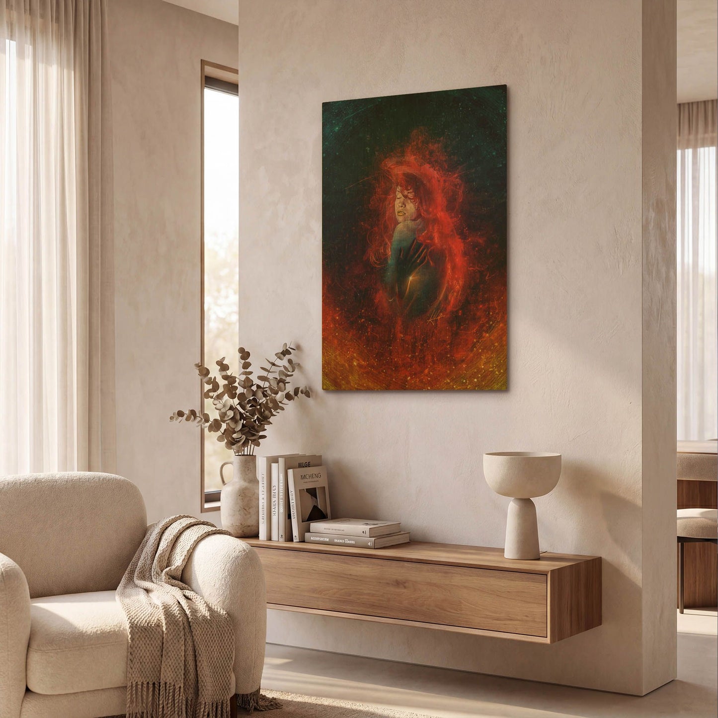 'Tremors' By Mario Sanchez Nevado Gold Metal Wall Art
