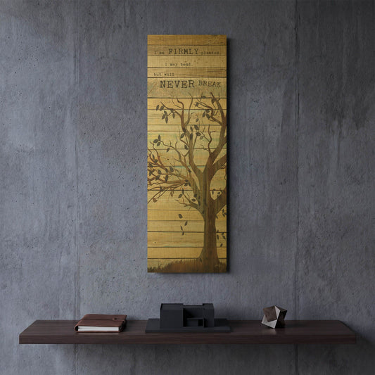 'I Am Firmly Planted' By Marla Rae Gold Metal Wall Art