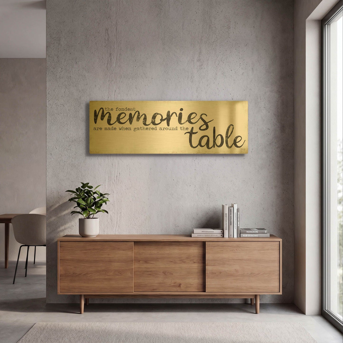 'The Fondest Memories' By Marla Rae Gold Metal Wall Art