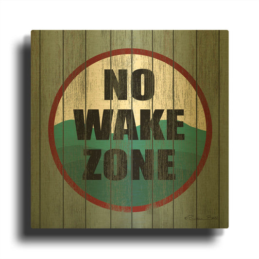 'No Wake Zone' By Susan Ball Gold Metal Wall Art