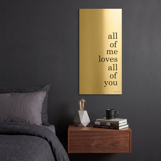 'All of Me' By Susan Ball Gold Metal Wall Art