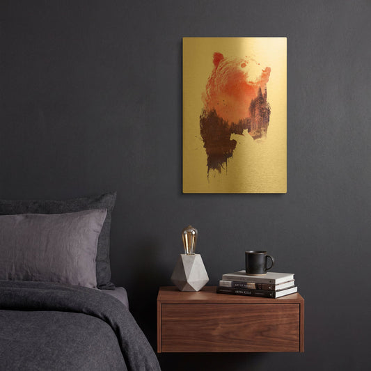 'Love Forever' By Robert Farkas Gold Metal Wall Art