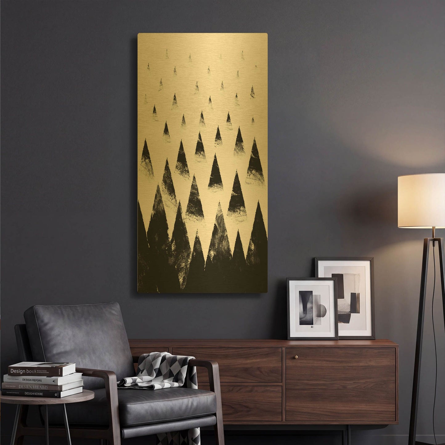 'Black Hills' By Robert Farkas Gold Metal Wall Art