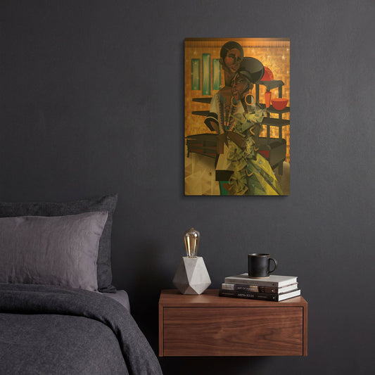 'Do You Love What You Feel' By Jaleel Campbell Gold Metal Wall Art