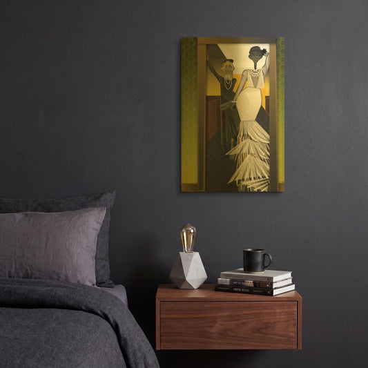 'The Girls' By Jaleel Campbell Gold Metal Wall Art