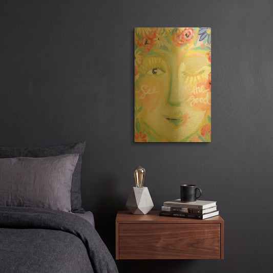'See the Good' By Jessica Mingo Gold Metal Wall Art