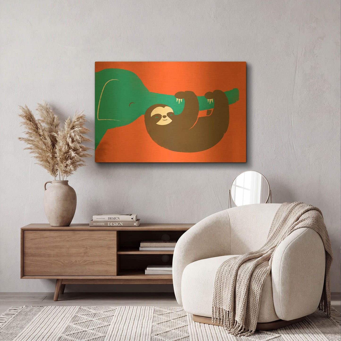 'Let' By Jay Fleck Gold Metal Wall Art