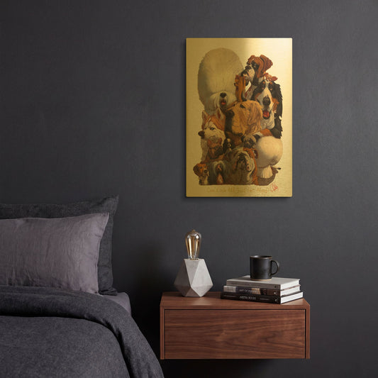 'Can' By Thomas Fluharty Gold Metal Wall Art