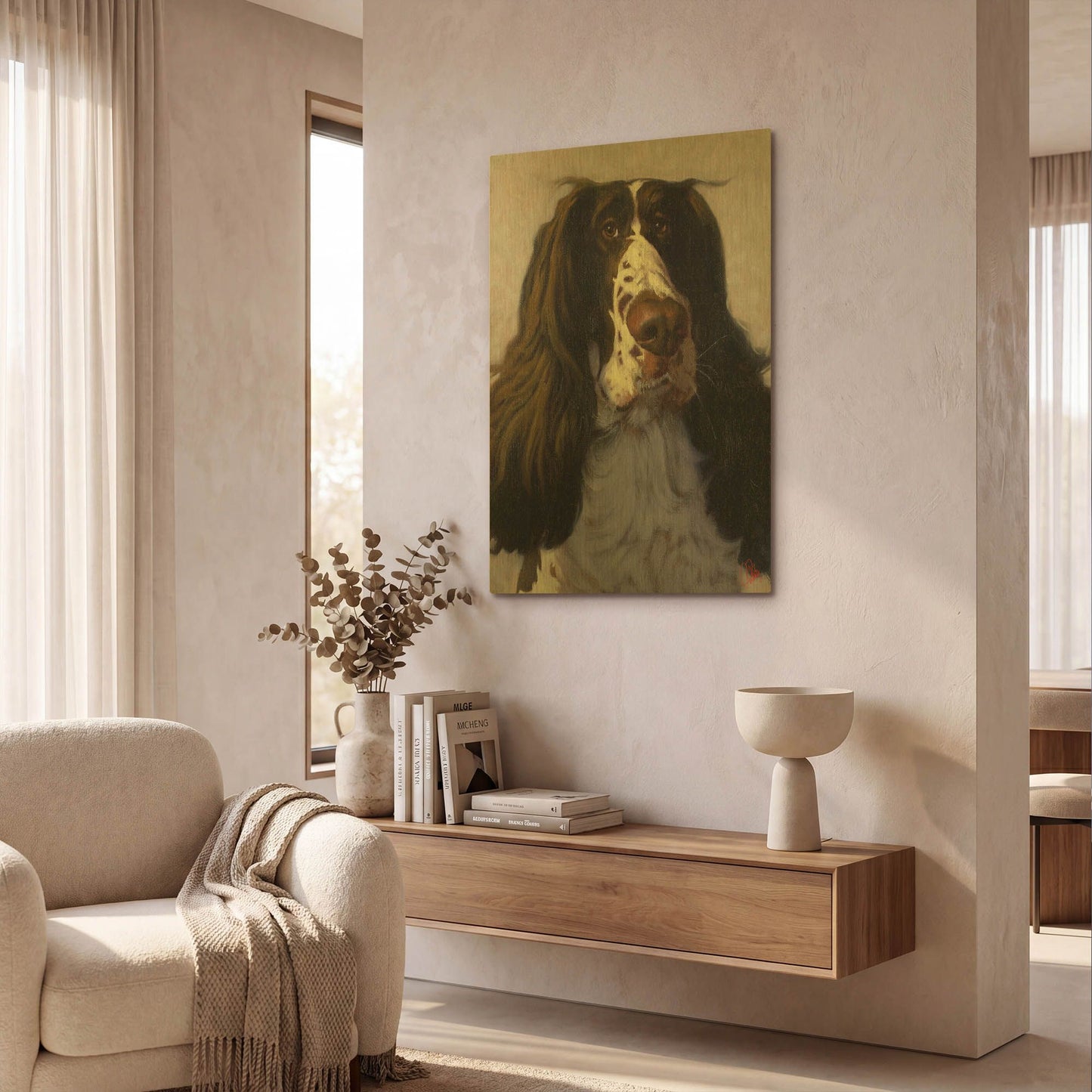 'Springer' By Thomas Fluharty Gold Metal Wall Art