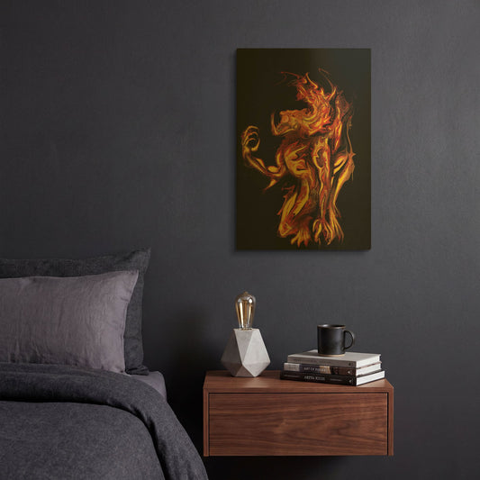 'I Am The Storm' By Michael Stewart Gold Metal Wall Art