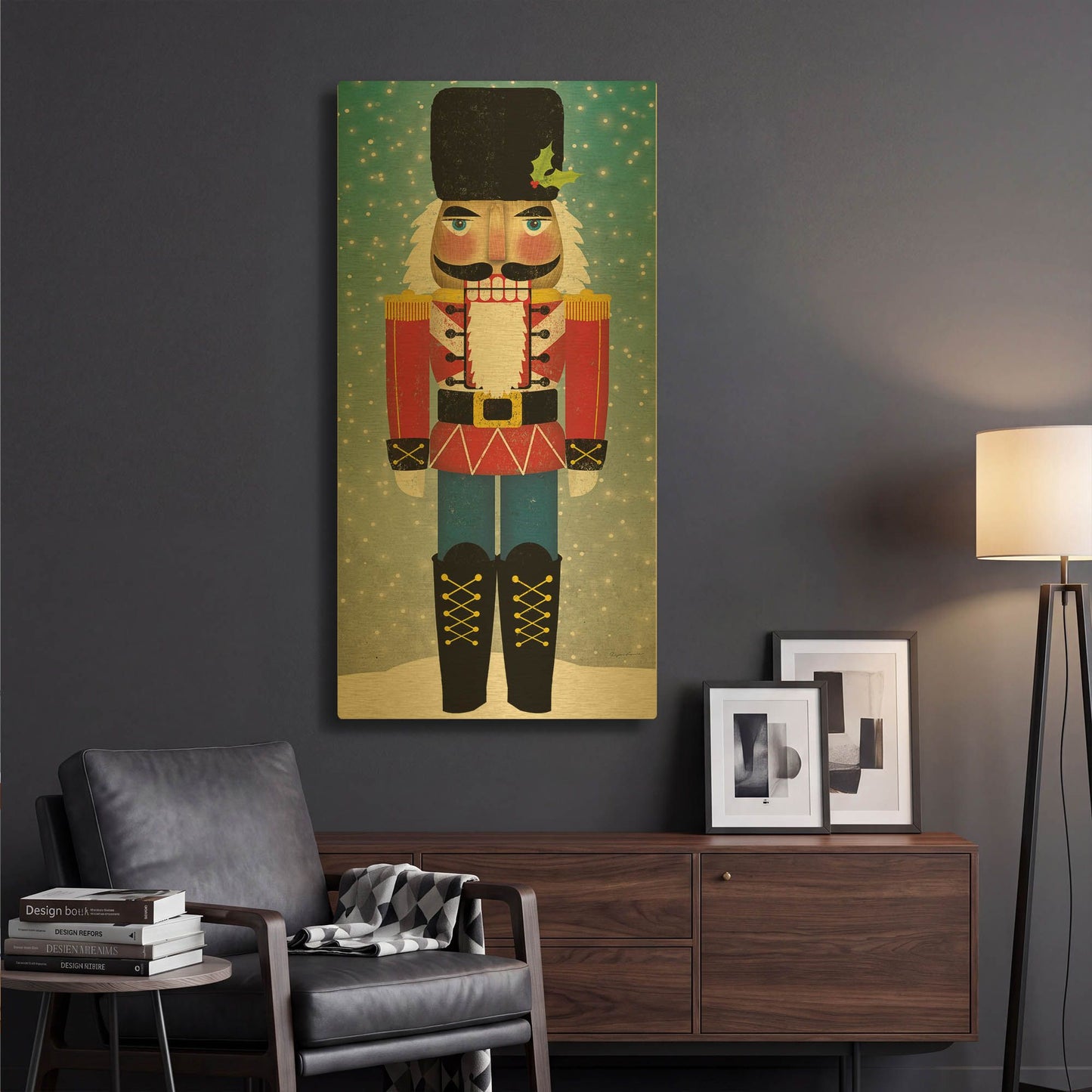 'Nutcracker Bright I' By Ryan Fowler Gold Metal Wall Art