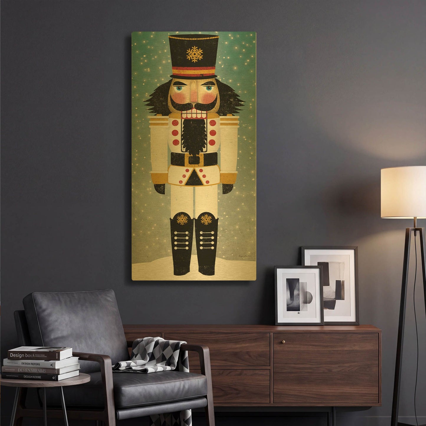 'Nutcracker Bright IV' By Ryan Fowler Gold Metal Wall Art