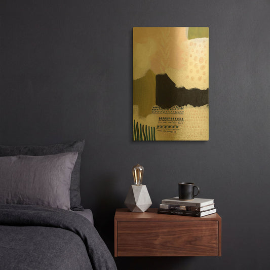 'Tribal Study' By Lynn Mack Gold Metal Wall Art