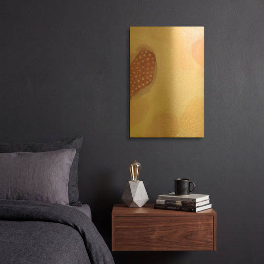 'Terracotta Clay' By Lynn Mack Gold Metal Wall Art