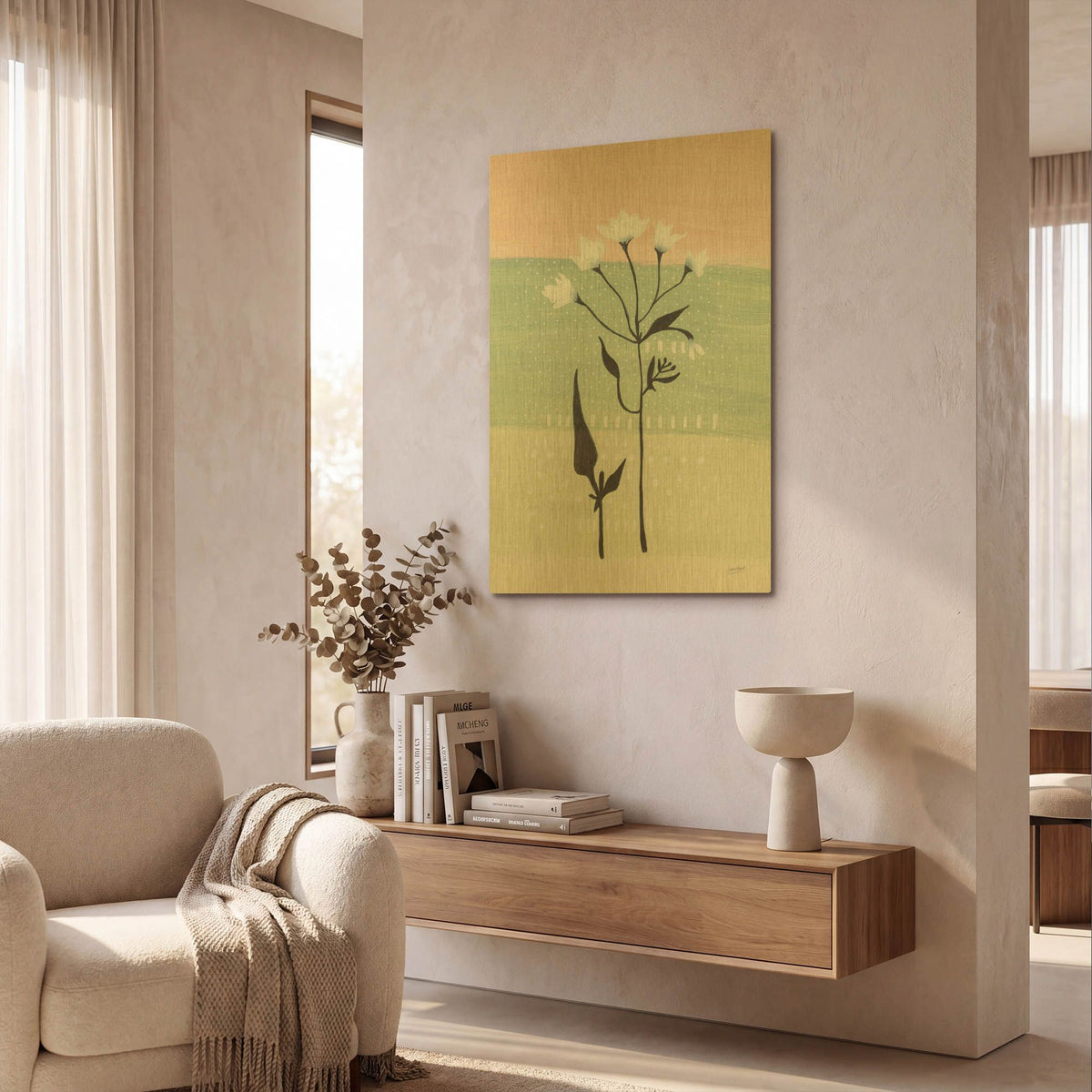 'Jasmine Delight I' By Lynn Mack Gold Metal Wall Art