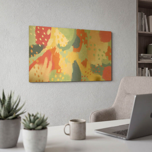 'Bright Life III' By Mary Urban Gold Metal Wall Art