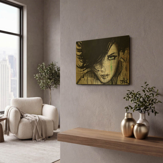 'Things Happen' By Loui Jover Gold Metal Wall Art
