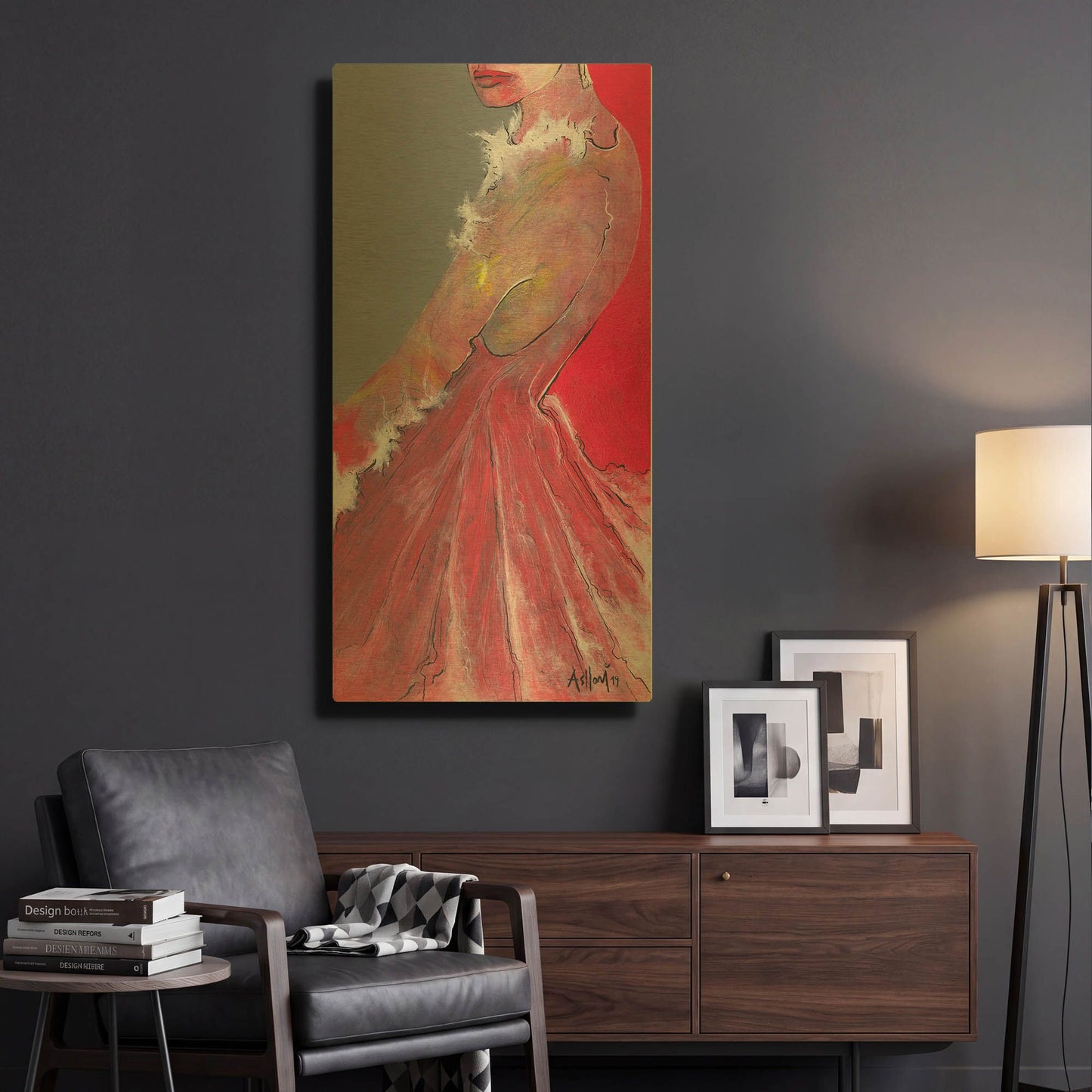 'Everything Is In The Eyes' By Samedin Asllani Gold Metal Wall Art