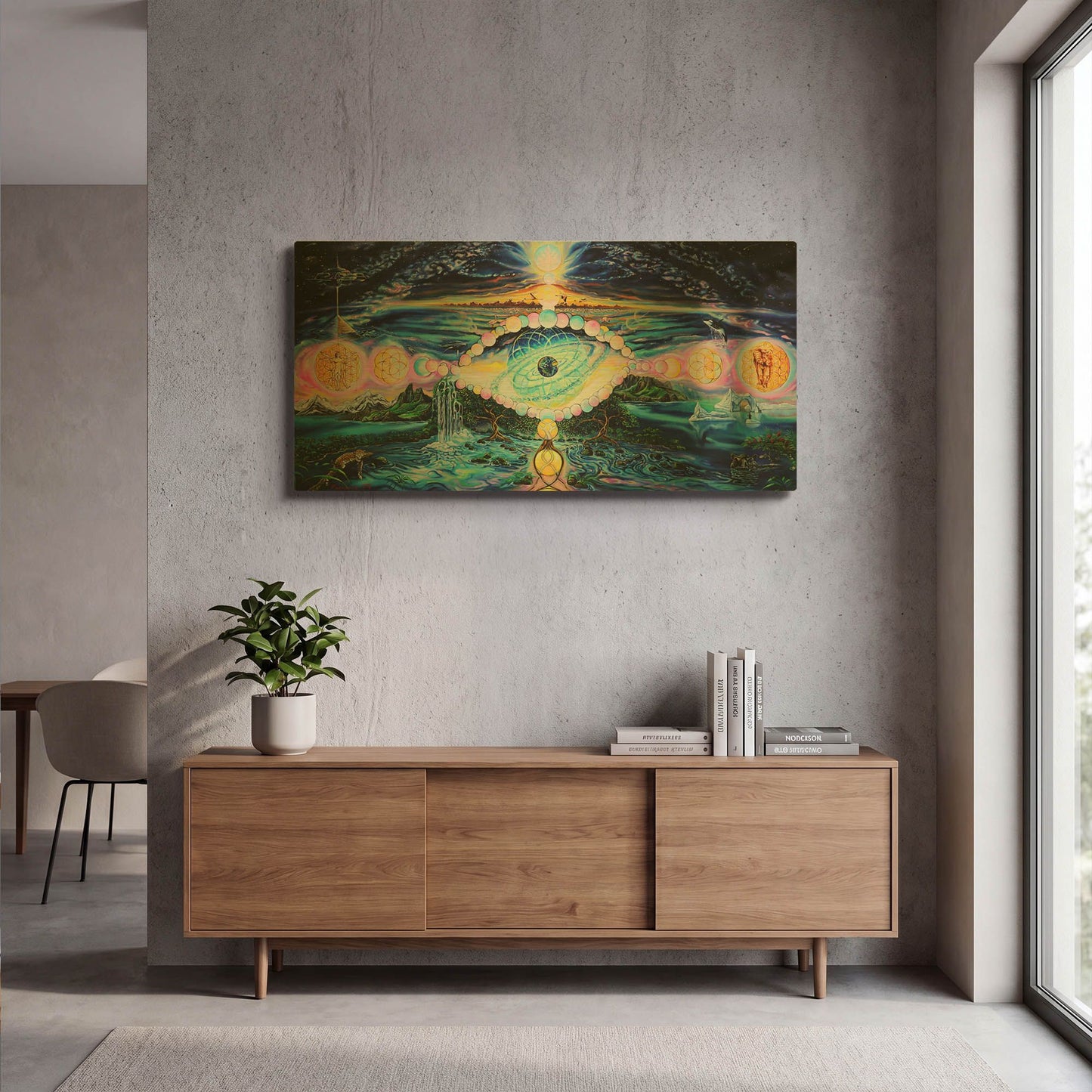 'God' By Jan Kasparec Gold Metal Wall Art