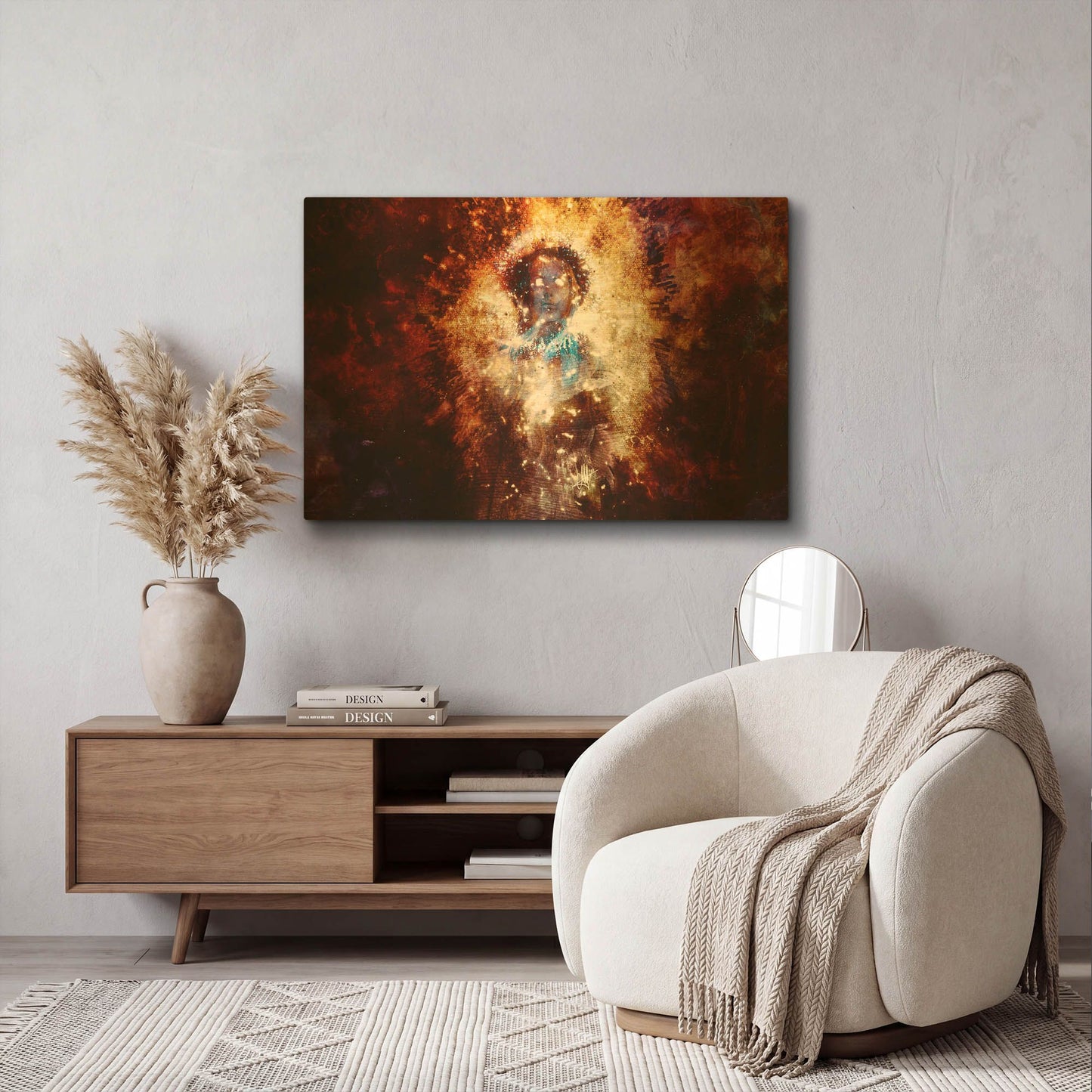 'The Gamer' By Mario Sanchez Nevado Gold Metal Wall Art