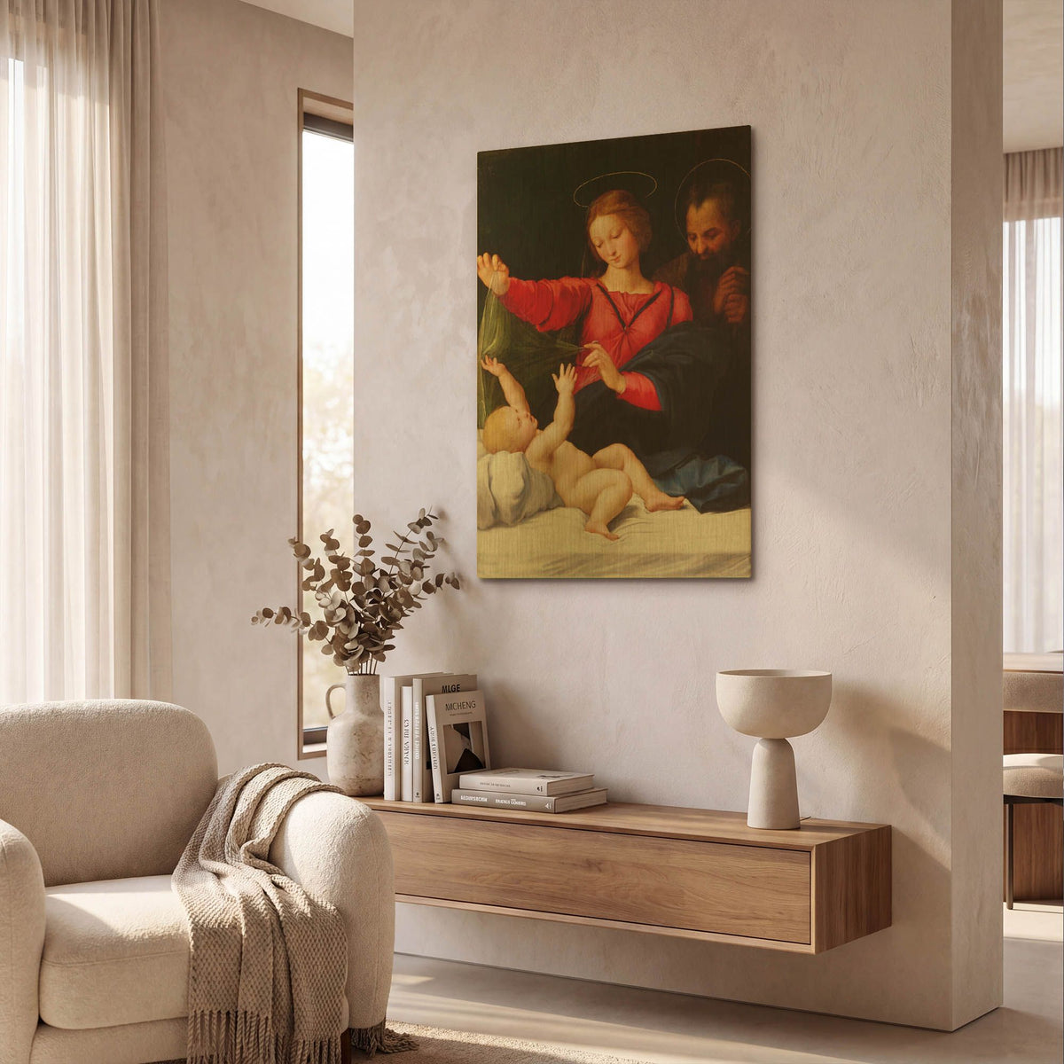 'Madonna of Loreto' By Raphael Gold Metal Wall Art