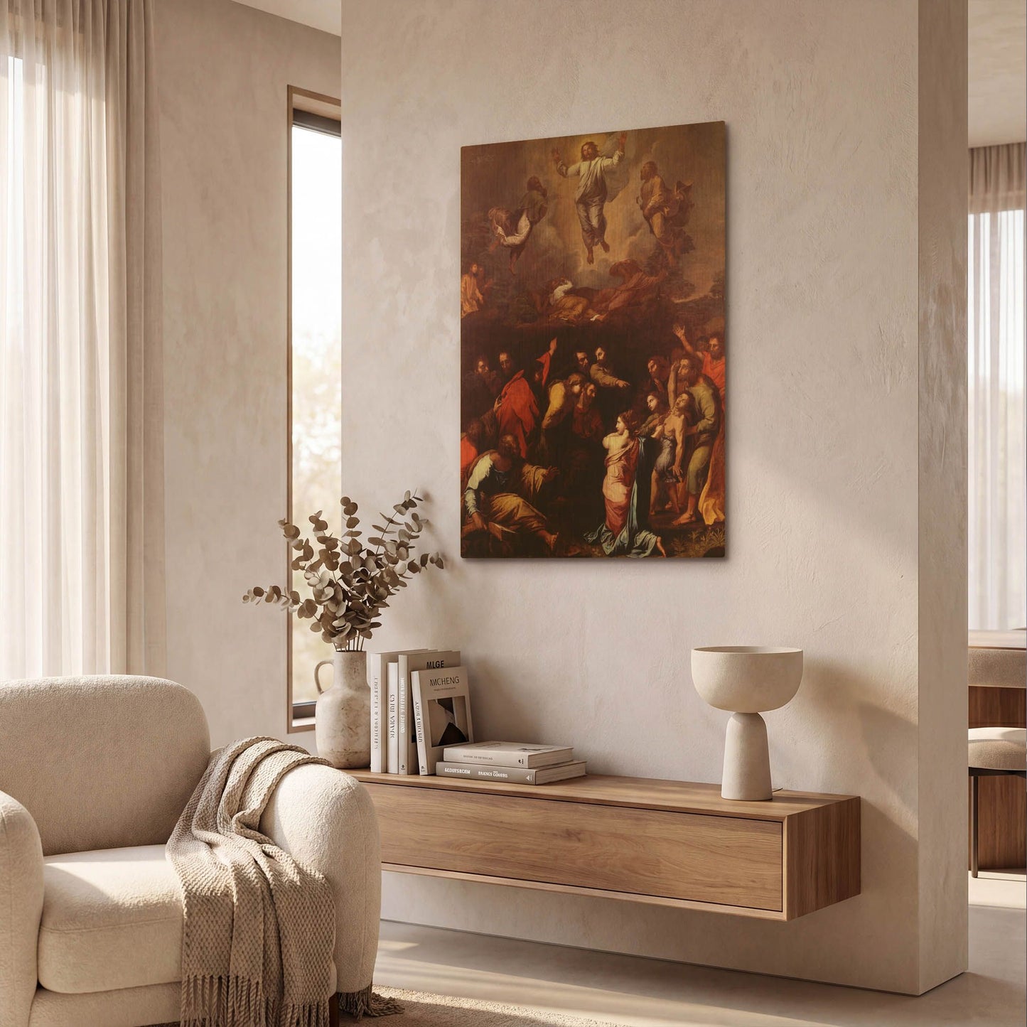 'The Transfiguration' By Raphael Gold Metal Wall Art