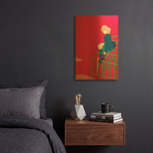 'Jungle Gym' By Sai Tamiya Gold Metal Wall Art