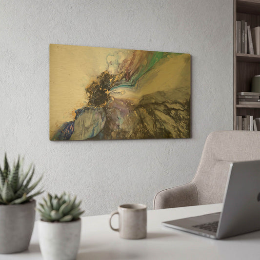 'Luis' By Leticia Herrera Gold Metal Wall Art
