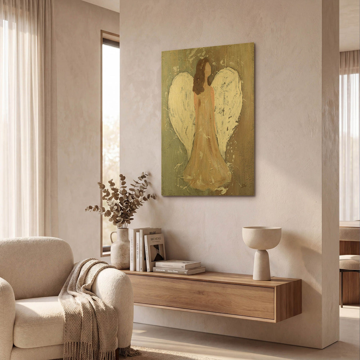 'Safe Haven II' By Jade Reynolds Gold Metal Wall Art