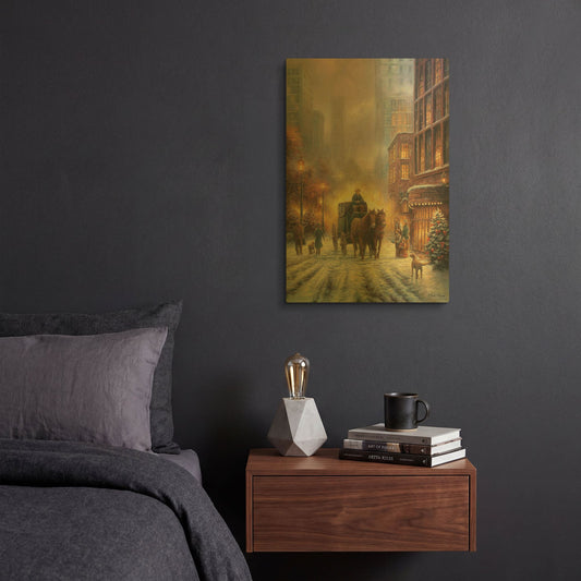 'Carriage Ride' By Chuck Pinson Gold Metal Wall Art