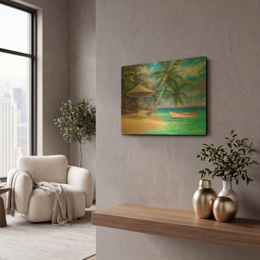 'Drift Away' By Chuck Pinson Gold Metal Wall Art
