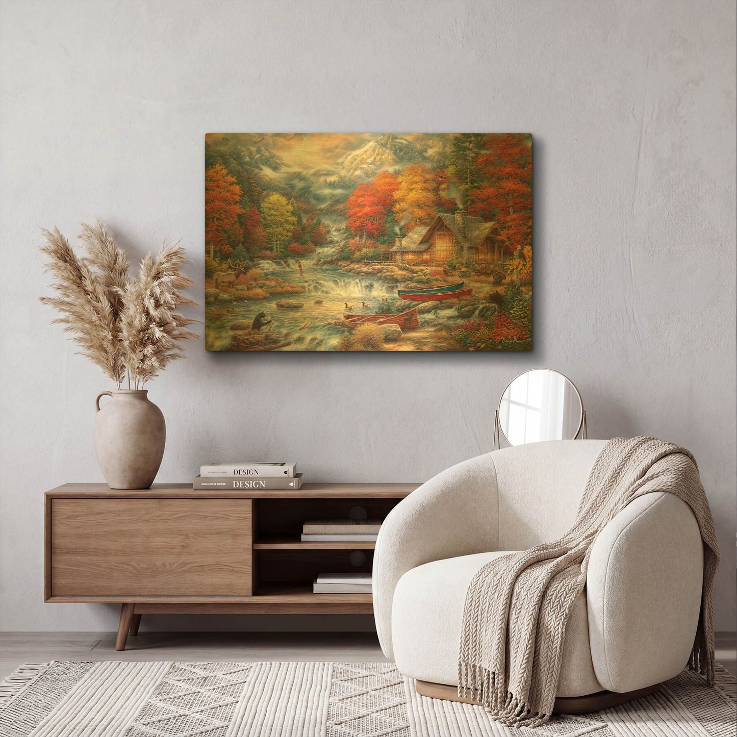 'Treasures of the Great Outdoors' By Chuck Pinson Gold Metal Wall Art