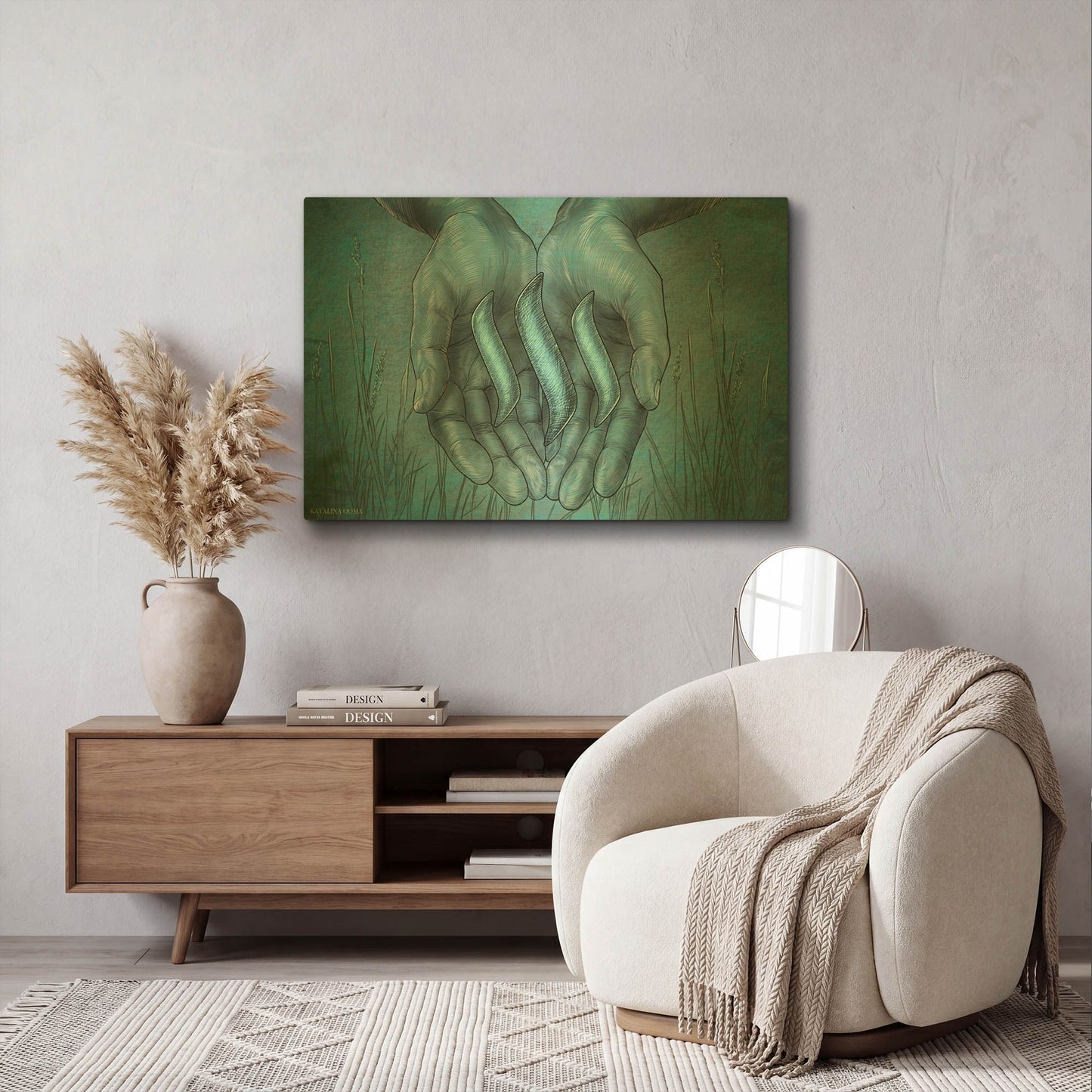 'Steem Crypto' By Katalina Ooma Gold Metal Wall Art
