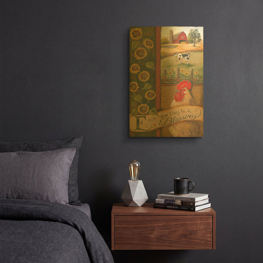 'Each New Day' By Pam Britton Gold Metal Wall Art