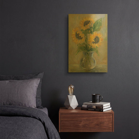 'Sunny Bouquet' By Pam Britton Gold Metal Wall Art