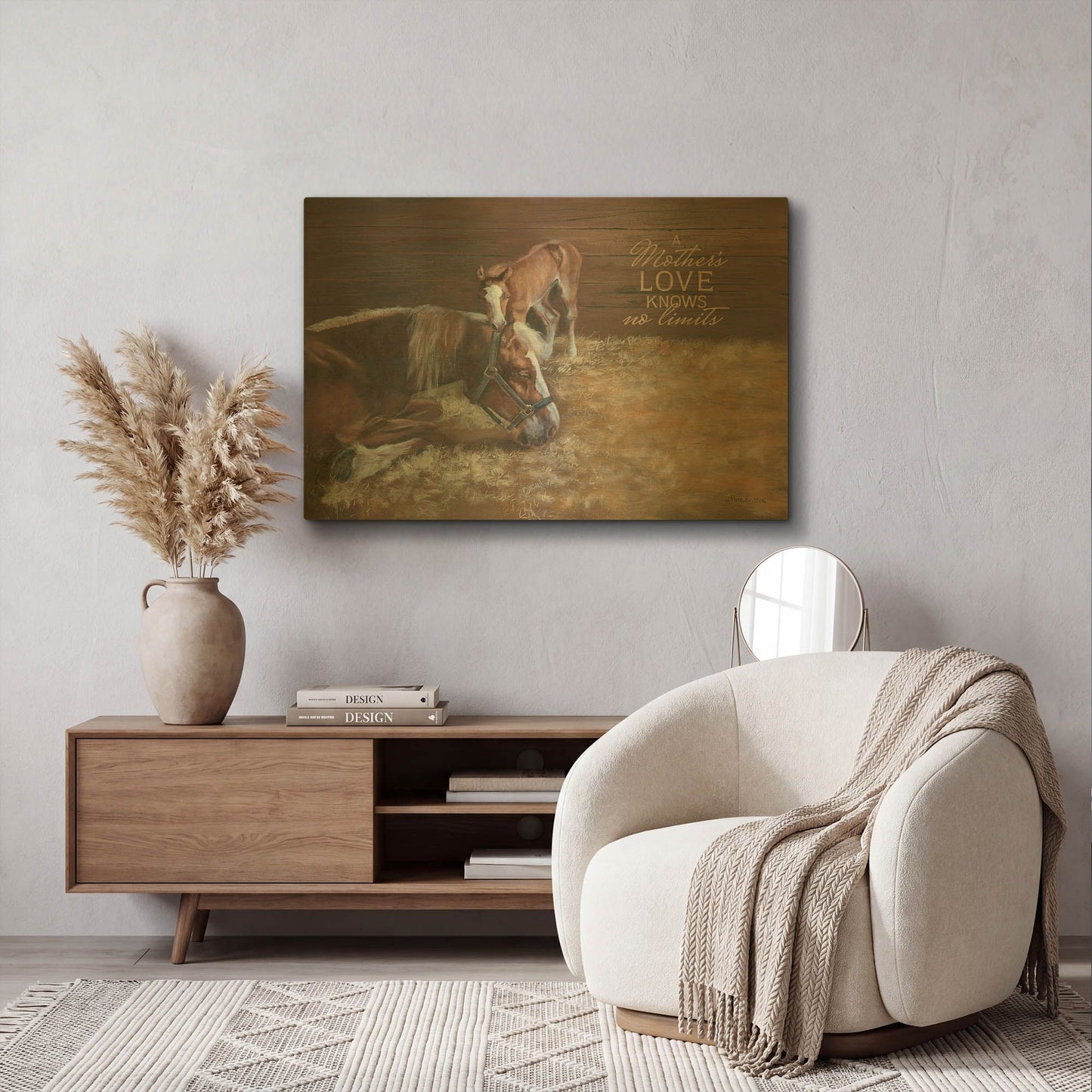 'A Mother' By Pam Britton Gold Metal Wall Art