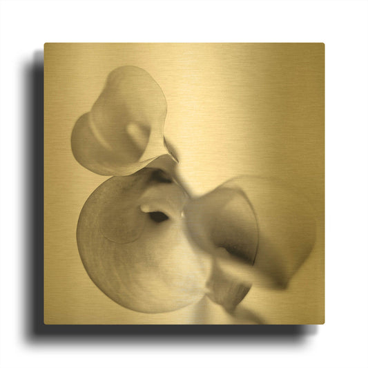 'Florison 59' By Alan Blaustein Gold Metal Wall Art