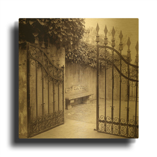 'Avignon 1' By Alan Blaustein Gold Metal Wall Art
