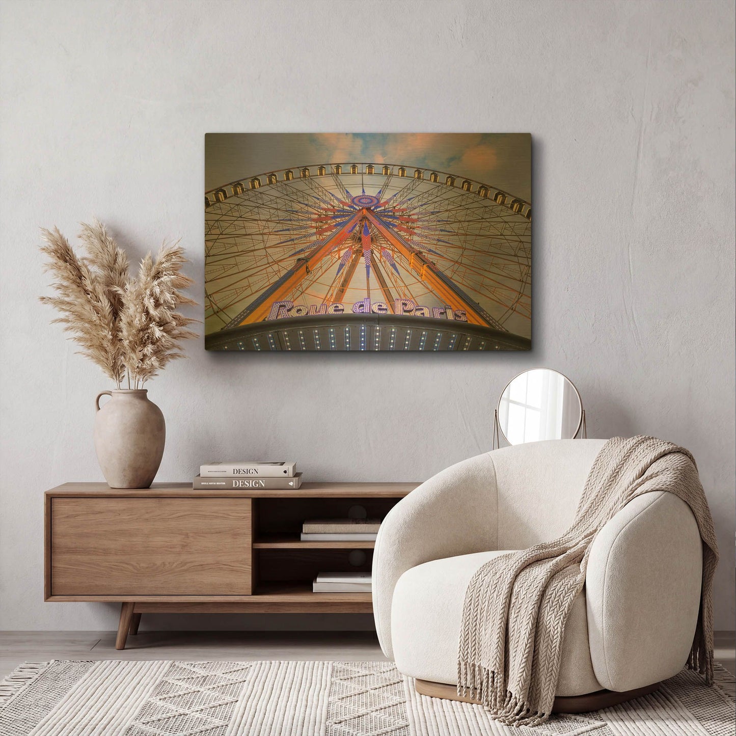 'Rue de Paris' By Alan Blaustein Gold Metal Wall Art