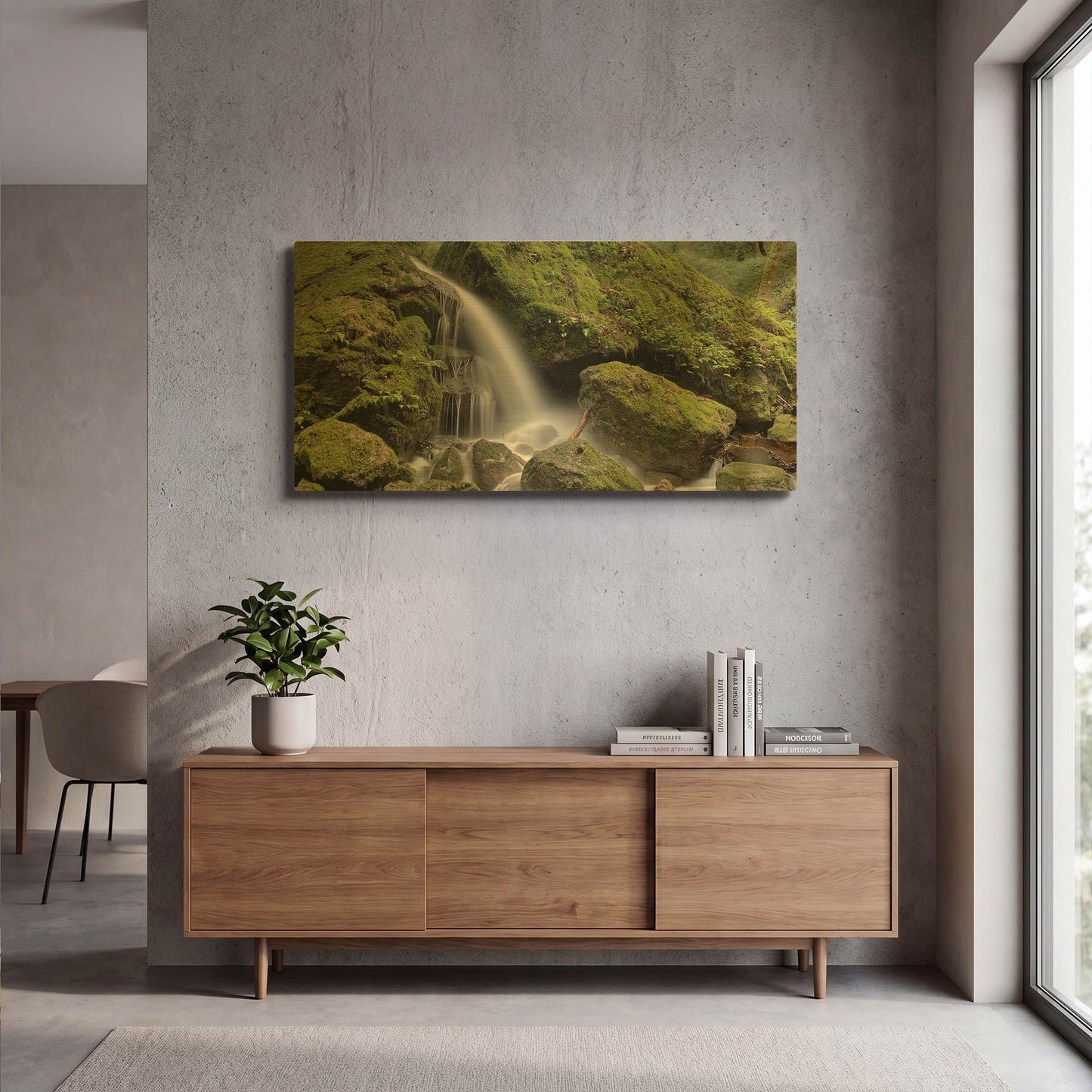 'Canyon Falls No. 13' By Alan Blaustein Gold Metal Wall Art
