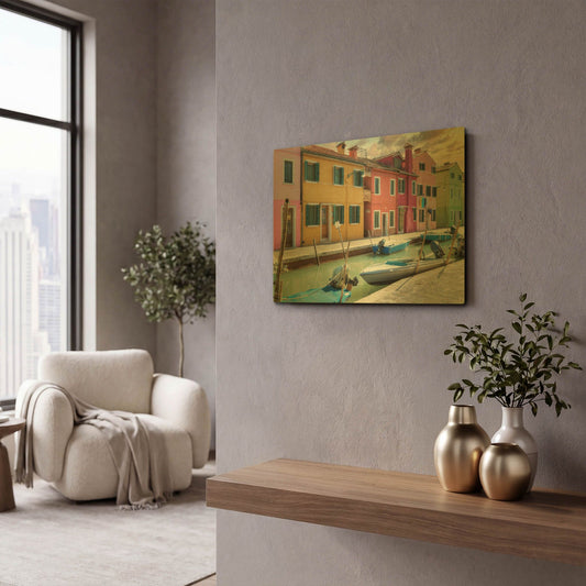 'Bruano 17' By Alan Blaustein Gold Metal Wall Art