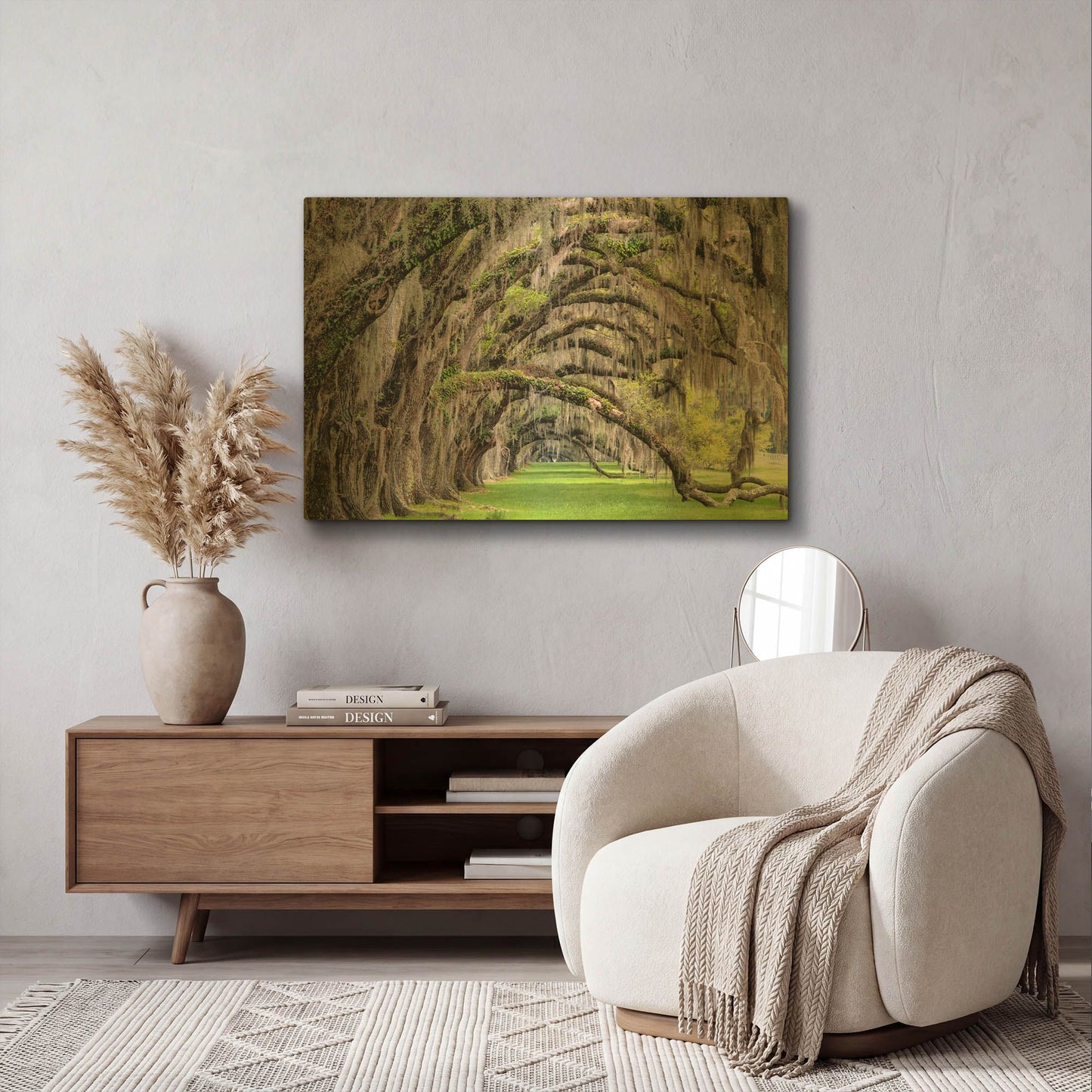 'Hanging to the Right' By Daniel Burt Gold Metal Wall Art