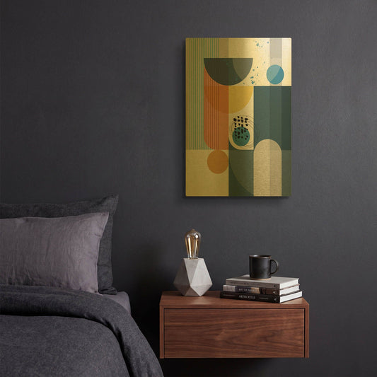 'Centurian' By Ishita Banerjee Gold Metal Wall Art