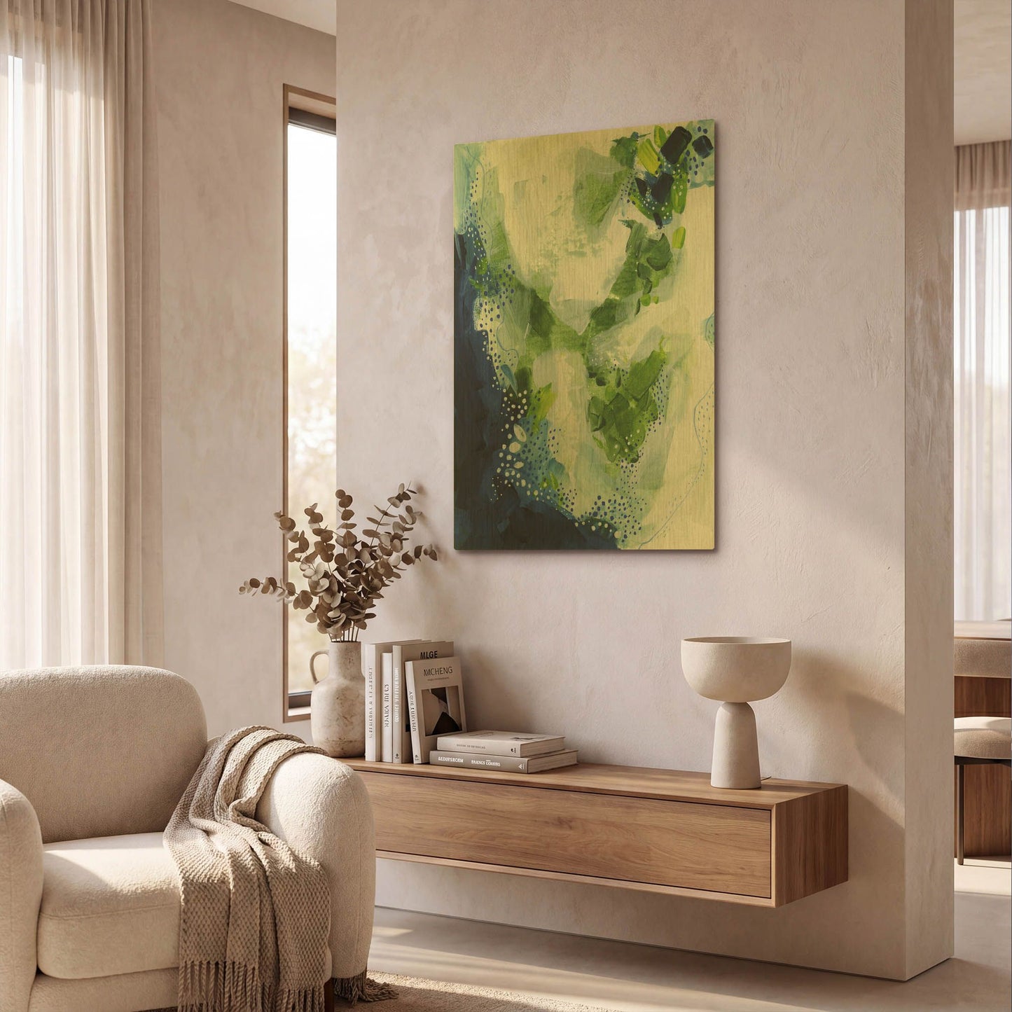 'Interlude' By Ishita Banerjee Gold Metal Wall Art