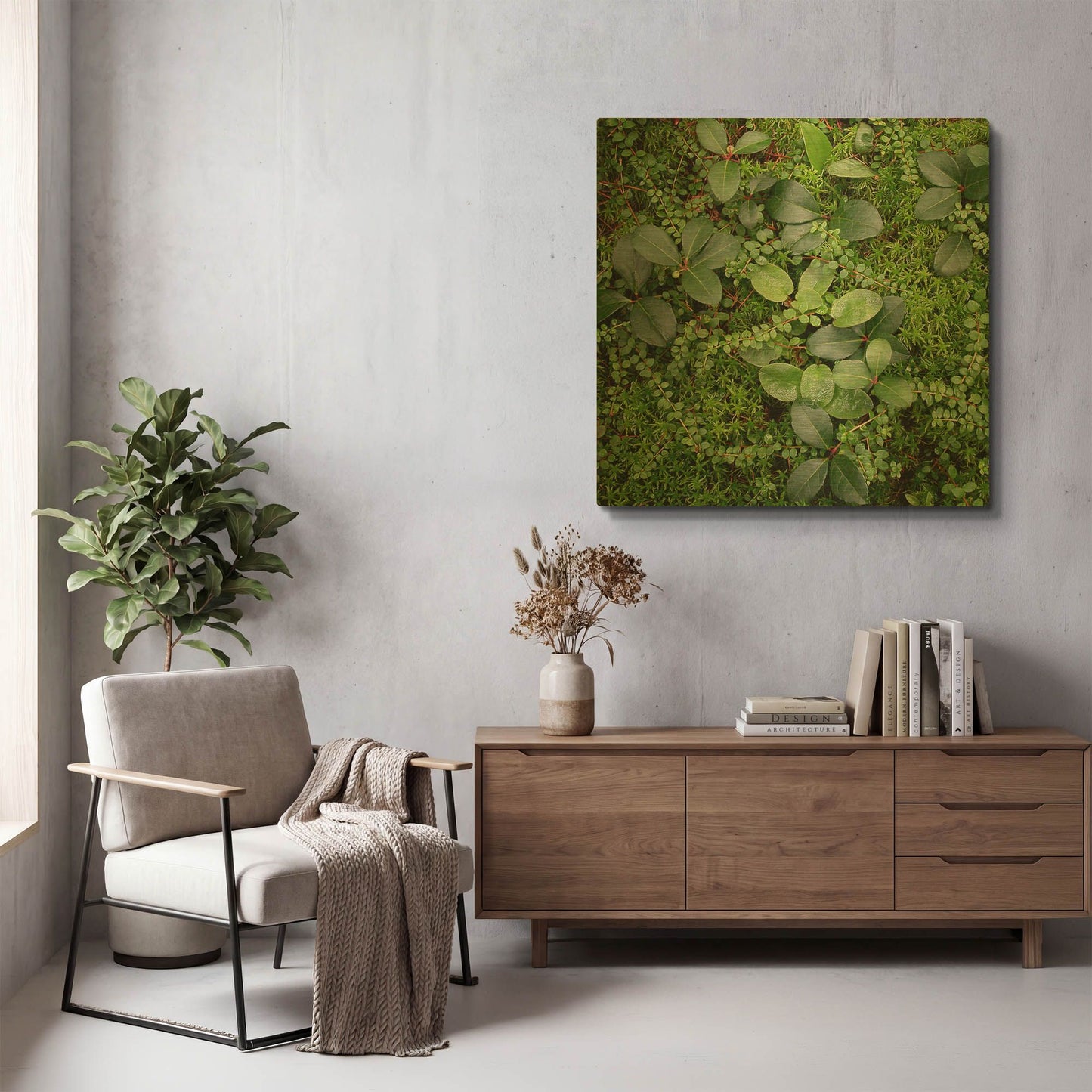 'Forest Floor Detail' By Jan Bell Gold Metal Wall Art