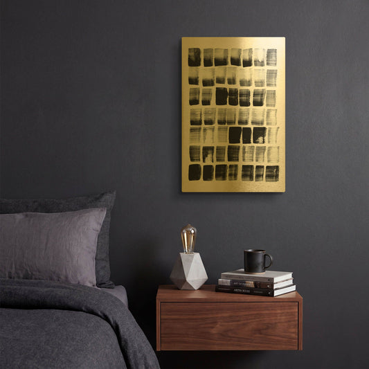 'City Spaces 2' By Lesia Binkin Gold Metal Wall Art