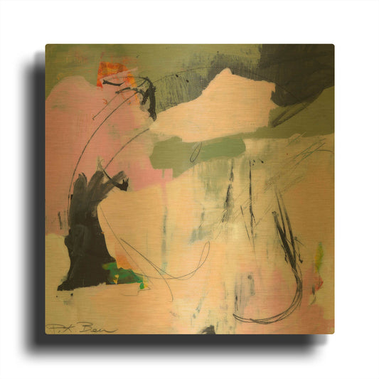 'Sylvan Zephyr No. 2' By Pamela Beer Gold Metal Wall Art