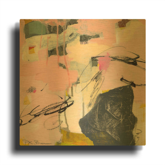 'Sylvan Zephyr No. 4' By Pamela Beer Gold Metal Wall Art
